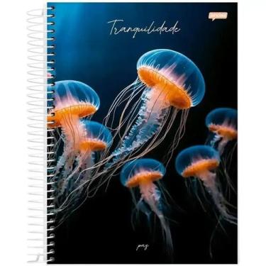 Imagem de Caderno universitario capa dura 1 materia 80 folhas jandaia