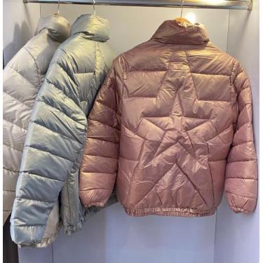 Imagem de Jaqueta Puffer metalizada, cor verde, tamanho M - Marca