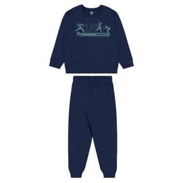 Imagem de Conjunto Blusão Club Classic Calça Bee Loop, Azul