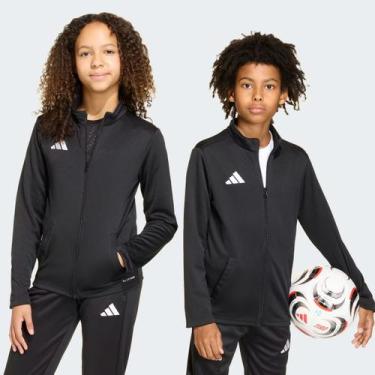 Imagem de Jaqueta Adidas Entrada 26 Juvenil Preta, 12 ANOS
