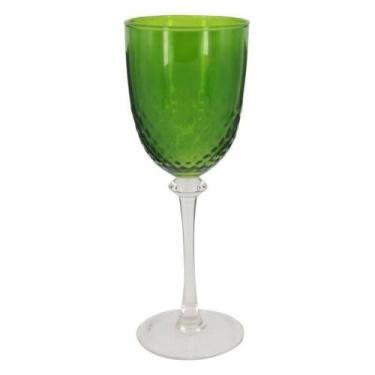 Imagem de Taça Para Vinho Branco De Vidro Verde - Btc Decor