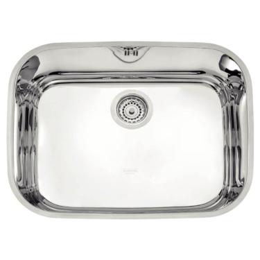 Imagem de Cuba em Aço Inox Alto Brilho para Embutir Pia Cozinha 25,5L Retangular Tramontina Lavínia 56BL
