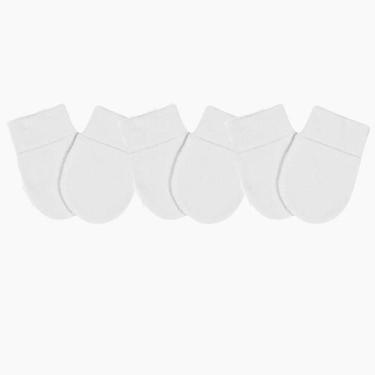 Imagem de Kit 03 Pares de Luvas Para Bebê Recém Nascido RN Macia Confortável Mat