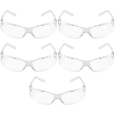 Imagem de Kit 05 Óculos de Segurança Lêmure Kalipso CA 39507 Cor:Incolor, Incolo