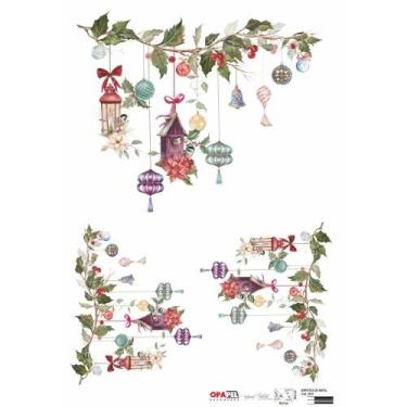 Imagem de Papel para Decoupage OPAPEL 30x45 - Enfeites de Natal - Opa Criando Ar