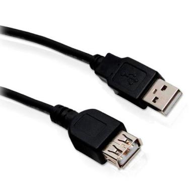 Imagem de Cabo Extensor USB 2.0 - 3 metros (A macho / A fêmea) - Diversos