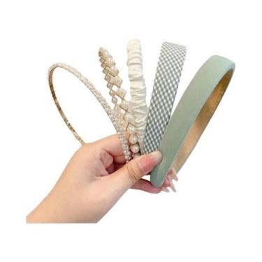 Imagem de Conjunto De Faixas De Cabelo Para Mulheres E Meninas, 5 Peças, Acessór