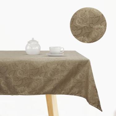 Imagem de Toalha De Mesa 8Lugares Quadrada Jacquard 220x220Cm Admirare, Fendi