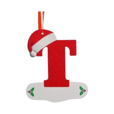 Imagem de Enfeites De Árvore De Natal Com 26 Letras Em Inglês, Decoração Para Ca
