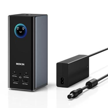 Imagem de Docking Station MOKiN 18 portas USB-C com triplo display 4K