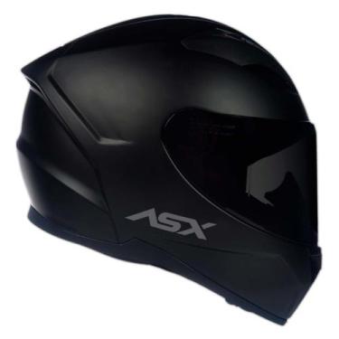 Imagem de Capacete Fechado Asx City Solid Preto Fosco Masculino Feminino - ASX C