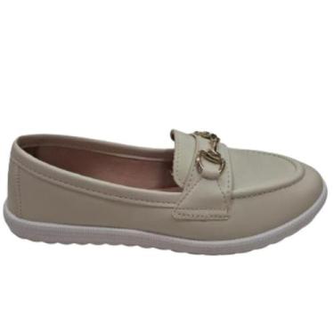 Imagem de Sapato moleca calce fácil ref:5748.116 feminino, Branco off, 37