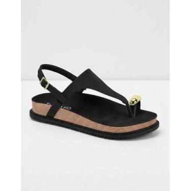 Imagem de Sandália Beira Rio Feminina Original Dedo Ring Toe 8524.109 -, Preto, 