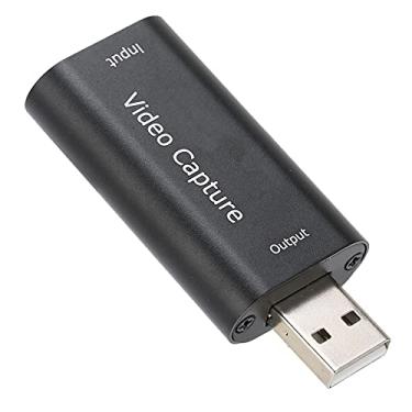 Imagem de Captura de vídeo, placa de captura de vídeo USB 2.0 para jogos de PC(Preto)
