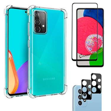Imagem de Capa Anti Impacto + Película Vidro 3D + Película Câmera Lente para Samsung Galaxy A52s 5G