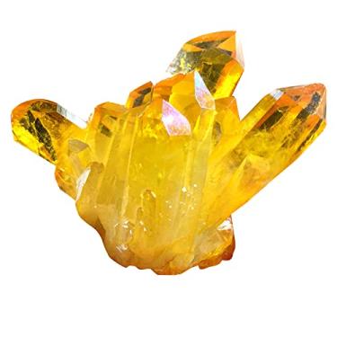 Imagem de Coluna de Cristal Amarelo Natural Pedra Difusora Pedras Brutas Ornamentos de Cristal Cristal de Cura Pedras Brutas Pedras Preciosas para Meditação de Cura Chakra Equilíbrio Ritual 3.5oz