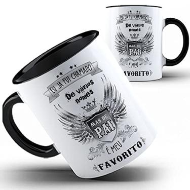 Imagem de Caneca preta Pai favorito papai