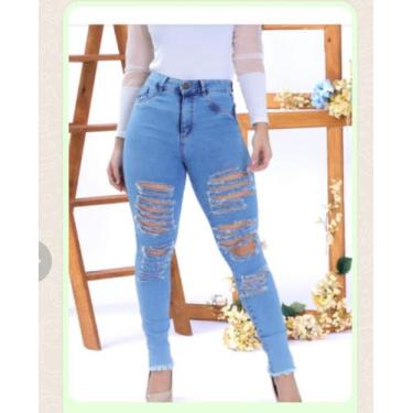 Imagem de Calça Jeans Com Bastante Elastano Veste 42.44.46 - Gata Moleca