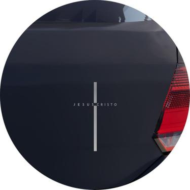 Imagem de Adesivo de Carro Crucifixo Jesus Cristo
