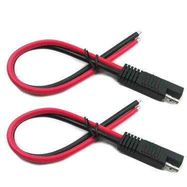 Imagem de Cabo de extensão de conector SAE de 10 AWG da LIXINTIAN, (2 unidades) SAE, conector de desconexão rápida, cabo de extensão automotiva SAE, plugue SAE de painel solar, 30 cm