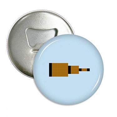 Imagem de Emblema Multifuncional Summer Sail Brown Fort Pixel Abridor de Garrafas Ímã de Geladeira