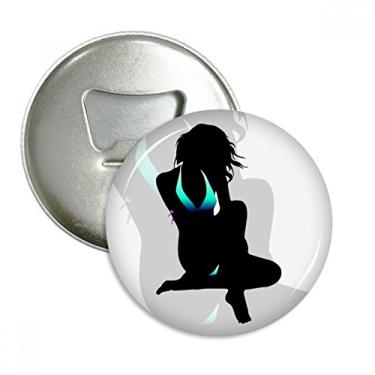 Imagem de Hot Bikini Beauty Woman Gal abridor de garrafas ímã de geladeira emblema multifuncional