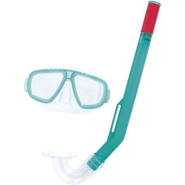 Imagem de Hydro Swim Kit De Mergulho Infantil Snorkel Com Máscara Verde - Bst-06