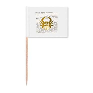 Imagem de Decoração de festa para palito de dente moderno presente Art Deco Comida de caranguejo