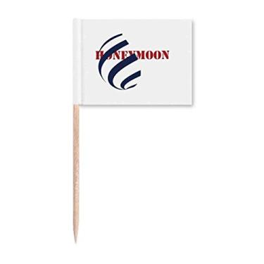 Imagem de Fita Envolve Abrigo Doçura Palito Bandeiras Marcador Decoração de Festa