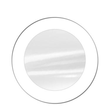 Imagem de Espelho De Vidro Redondo Anápolis Branco 60 Cm X 60 Cm - Decoramix