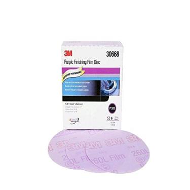 Imagem de 3M 30668 Hookit Roxo 15,24 cm P1200 Disco de filme de acabamento de grãos (pacote com 4)