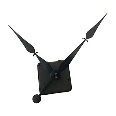 Imagem de Gralara Faça você mesmo movimento do relógio eixo longo peças de reposição motor do relógio para de relógio personalizado, PRETO