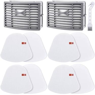 Imagem de 2 HEPA + 4 filtros de espuma e feltro para Shark Powered Lift-Away DLX NV581,581Q, comparado à peça # XFFT580 filtro de substituição