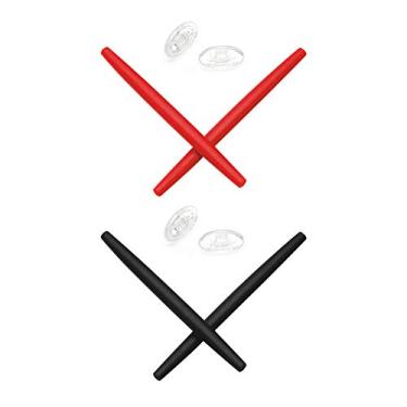 Imagem de Mryok — Protetor nasal de substituição para óculos de sol Oakley Transistor, Red & Black, One Size