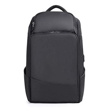 Imagem de Mochila multifuncional durável, bolsa respirável confortável, mochila de viagem, segura e conveniente, bolsa para homens e mulheres ao ar livre, preta