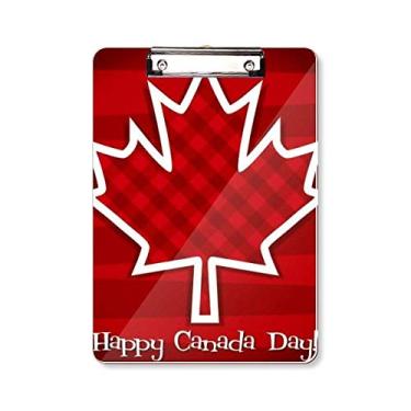 Imagem de Prancheta quadrada de folha de bordo 4 de julho do Canadá, pasta, bloco de escrita A4