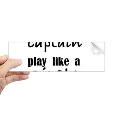 Imagem de DIYthinker Adesivo retangular Work Like Captain Play Like Pirate para janela de notebook