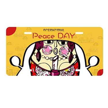 Imagem de DIYthinker Rússia Russa Bonecas Russas Placa de Carro Placa Etiqueta Decoração Dia da Paz