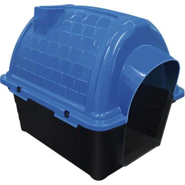 Imagem de Casa Furacão Pet Plástico Iglu Azul - Tam. 4