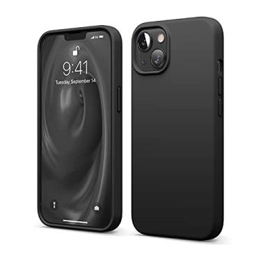 Imagem de elago Capa compatível com iPhone 13, capa de silicone líquido, capa protetora de câmera de corpo inteiro, à prova de choque, capa de telefone fina, forro de microfibra macio antiarranhões, 6,1