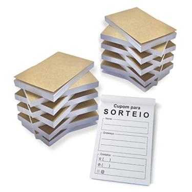 Imagem de Kit Combo c/ 20 Blocos de Cupom Sorteio para Urna