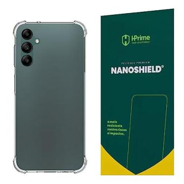 Imagem de Kit Capa Capinha Para Samsung Galaxy A14 Tela de 6.6 Case Air Anti Impacto Transparente + Pel�cula Hprime Nanoshield (Transparente + Hprime Nanoshield)