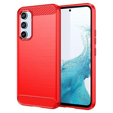 Imagem de Capa para Samsung Galaxy A9 (2018) 6.3" (com 2 protetores tela temperado HD), capa absorção choque borracha macia TPU flexível para Galaxy A9 (2018) -Vermelho