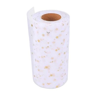 Imagem de NOLITOY 2 Pçs Corredor De Lantejoulas Moda Larga Para Mesa Tecido De Natal Saia Estrela De Casamento Ornamento Padrão Envoltório Espumante Centro De Natividade Caprichoso Tule Fita De