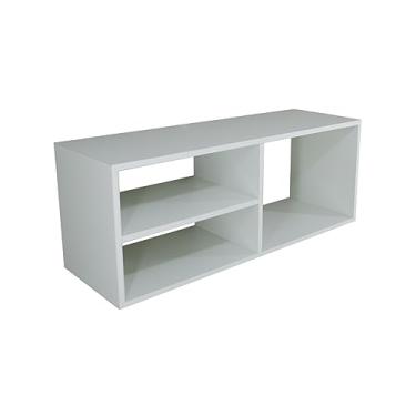 Imagem de Rack Suspenso Mdf Para Tv Dvd Video Game Nicho Painel 90cm (Branco)