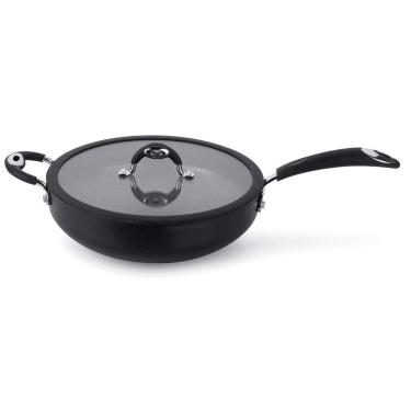 Imagem de Frigideira Multiflon Dom com Revestimento Antiaderente Quartzo com Tampa - 30 cm