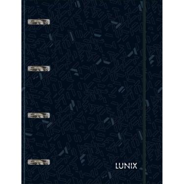 Imagem de Caderno Argolado Cartonado Universitário com Elástico Lunix Preto 80 Folhas Tilibra Ref...