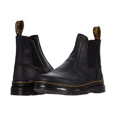 Imagem de Dr. Martens Bota Chelsea de couro Embury unissex para adultos, Wyoming preto, 15 Women/14 Men