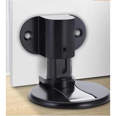 Imagem de Trava Porta Fixador E Prendedor Ajustável Ímã Magnético - Youtek (Preto)