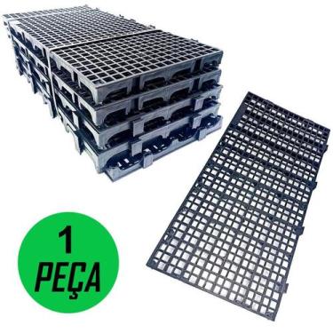 Imagem de Pallet Palete Piso Modular Estrado Plastico 25X50x2,5cm - Pallets